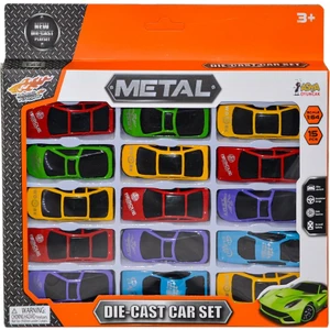 Asya Oyuncak 06632-LA-238   Metal Araba Seti 1:64  15 Parça -Asya