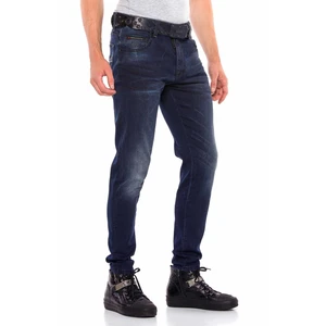 CD540 Lacivert Basic Cep Dikişli Erkek Kot Pantolon