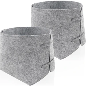 The Mia Keçe Organizer 2 Li Set Açık Gri 20 x 20 x 20 cm