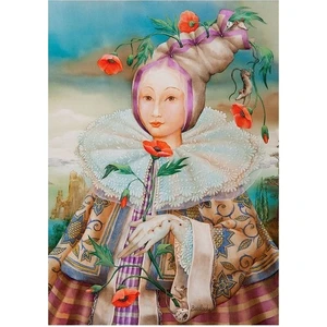 Keskin Color Kartpostalcılık A.Ş. Keskin 68*48 1000 Li Yapboz Gelincikli Kadın