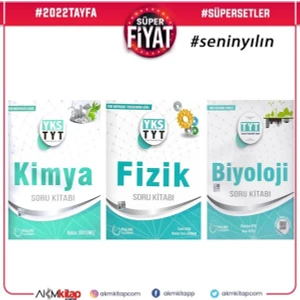 Palme Yayıncılık TYT Fizik Kimya ve Biyoloji A Soru Bankası 3 Kitap Set