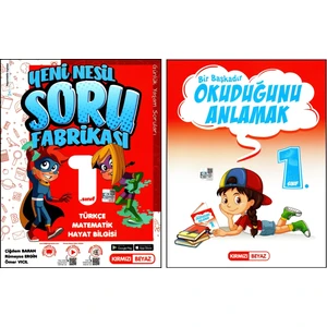 Kırmızı Beyaz Yayınlar 1.Sınıf  Tüm Dersler Efsane Soru Fabrikası Okuduğunu Anlamak