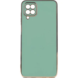 Samsung Galaxy A12 Parlak Kenarlı Bark Silikon Kılıf