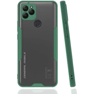 General Mobile 21 Kılıf Arkası Mat Kamera Korumalı Silikon - Koyu Yeşil