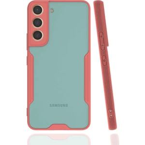 Galaxy S22 Kılıf Arkası Mat Kamera Korumalı Silikon - Pembe