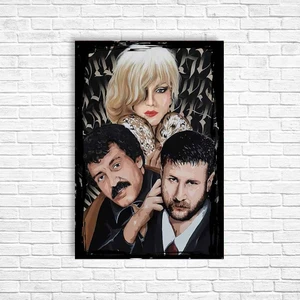 Trend Poster Müslüm Gürses Bergen Azer Bülbül Retro Ahşap Poster
