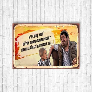Trend Poster Erdal Tosun Retro Ahşap Poster
