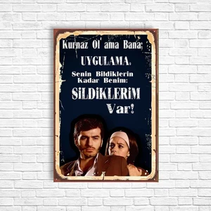 Trend Poster Ezel Retro Ahşap Poster