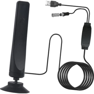 Kapalı HD Tv Anteni Yüksek Kazanç Sinyal Booster F Head 50 Mil Aralığı (Yurt Dışından)