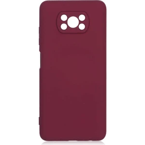 Xiaomi Poco X3 Kılıf Lansman Içi Kadife Silikon- Koyu Mor