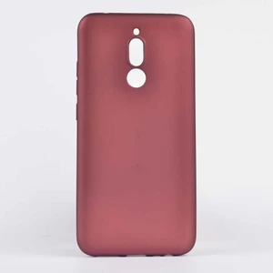Xiaomi Redmi 8 Kılıf Silikon Yumuşak Dokulu Premium- Mürdüm