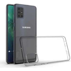 Galaxy A51 Kılıf Şeffaf Silikon Lüx