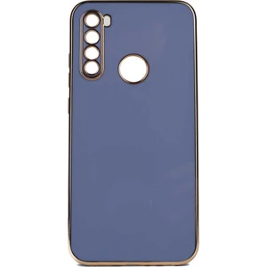 Xiaomi Redmi Note 8 Kılıf Parlak Detaylı Kamera Korumalı Silikon - Mavi Açık
