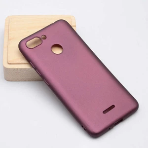 Xiaomi Redmi 6 Kılıf Silikon Yumuşak Dokulu Premium- Mürdüm