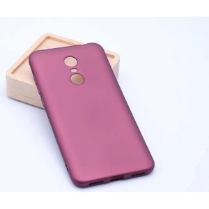 Xiaomi Redmi 5 Plus Kılıf Silikon Yumuşak Dokulu Premium- Mürdüm