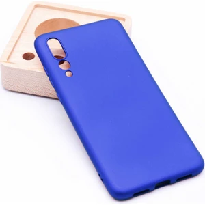 noktaks - Huawei P20 Pro - Kılıf Mat Soft Premier Silikon Kapak - Saks Mavi - T2841