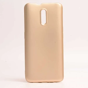 Oppo Reno Kılıf Silikon Yumuşak Dokulu Premium- Gold