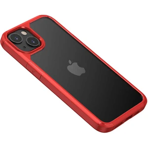 Apple iPhone 13 Mini Kılıf Arkası Şeffaf Roll Kapak - Kırmızı