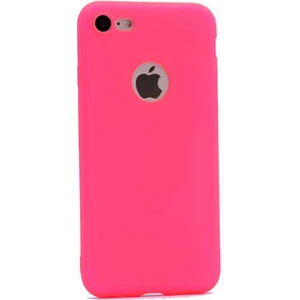 Apple iPhone 7 Kılıf Silikon Yumuşak Dokulu Premium- Pembe