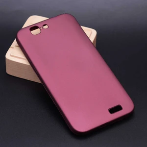 Huawei Ascend G7 Kılıf Silikon Yumuşak Dokulu Premium- Mürdüm