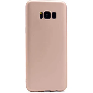 Galaxy S8 Kılıf Silikon Yumuşak Dokulu Premium- Gold