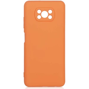 Xiaomi Poco X3 Kılıf Lansman Içi Kadife Silikon- Turuncu