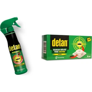 Maxı Böcek Ilacı 250 ml + Detan 6 Lı Hamam Böceği Yemi Ekstra