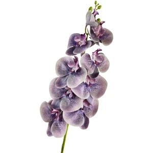 Yapay Çiçek Gri Lila Islak Orkide Uzun Dal 90 cm Orkide