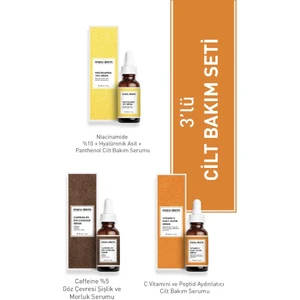 3'lü Fırsat Serum Seti MRD503 - Caffeine %5 Serum , Niacinamide %10 Serum, C Vitamini Serum