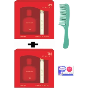 Parfüm Scarlet 100 ml 20 Ml- 2 Adet - Tarak  Hediyeli