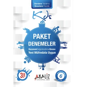 Analiz Yayınları 3.Sınıf Tüm Dersler Paket Deneme 6'lı Set