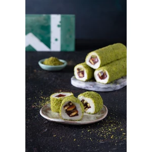 Meşhur Safranbolu Lokumcusu Toz Fıstıklı Nar Aromalı Fıstıklı Sultan Sarma 500 gr