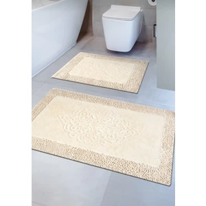 Madame Clean Tiffany 2'li Pamuklu Klozet Takımı, Banyo Paspas Seti