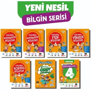 Kırmızı Beyaz Yayınlar Yeni Nesil Bilgin Süper Plus Set 4.Sınıf 7 Kitap