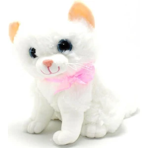 Osman Kızılkaya Kzl Sesli Peluş Kedi 25 cm 76189 Beyaz