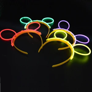 Karanlıkta Parlayan Fosforlu Glow Stick Taç Tavşan Kulağı Tacı