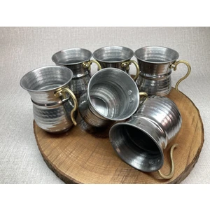 Üzüm Home Krom Dövme Ayran Bardağı 6'lı Set