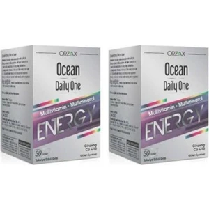 Orzax Ocean Daily One Energy 30 Tablet Kofre Paket