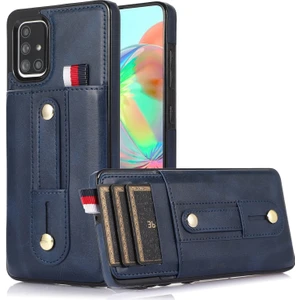 Samsung Galaxy A71 4g Mavi Için Cüzdan Deri Kasa (Yurt Dışından)