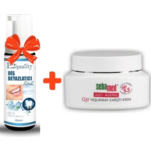 E2'Quality Diş Beyazlatıcı Köpük + Sebamed Q10 Protection  Krem 50 Ml