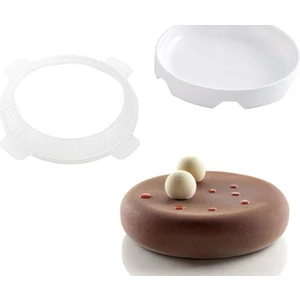 Silikon Yuvarlak Şekil Kek Kalıp Dondurma Mousse Kalıp Pişirme Araçları Yapışmaz Pan Kalıpları Pişirme Aksesuarları | Kek Kalıbı | Pasta Araçlarıshape Kek