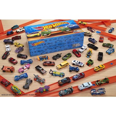 Hot Wheels ミニカー 50台セット Hot Wheels 50'li Süper Paket (50 Farklı Hot Wheels Araçları) Fiyatı