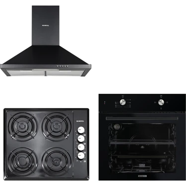 Kumtel Siyah Basic Ankastre Set (B66 S2 + M6-40BF +