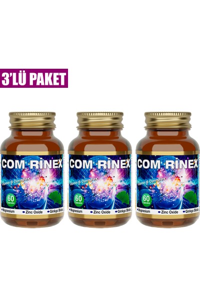 Com Rinex 60 Kapsül 3'lü Paket