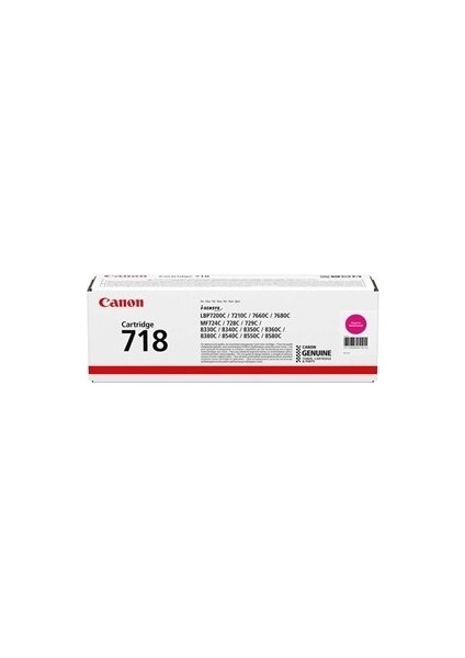 CRG-718 Kırmızı Orjinal Toner MF-8580CDW