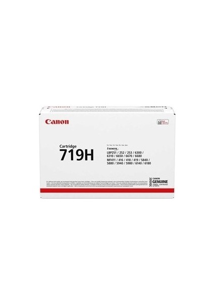 CRG-719H Orjinal Toner Yüksek Kapasite LBP-253x