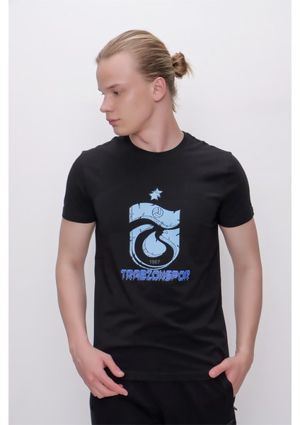 Tshirt Bisiklet Yaka Logo Trabzonspor Baskılı