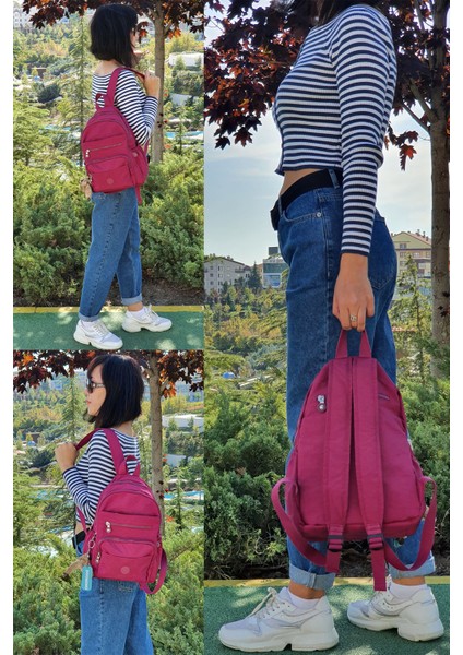 Kadın Sırt Çantası 13 Inç Orta Boy Günlük Kullanım Su Geçirmez Spor Sırt Çantası modelleri