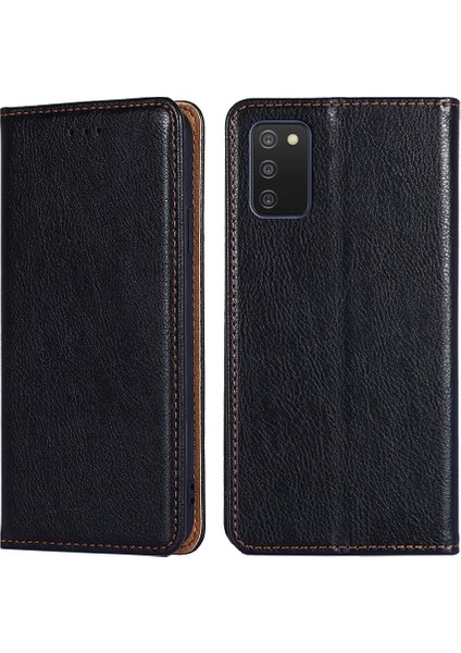 Samsung Galaxy A03S 164.2MM Siyah Için Gloss Yağ Deri Kılıf ( Yurt Dışından) fiyatları