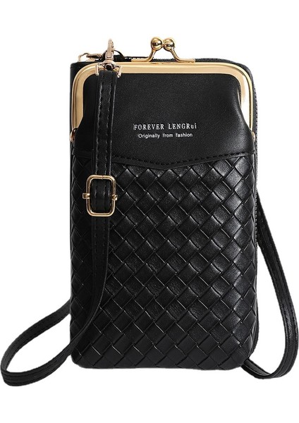 Kadınlar Dikey Eşkenar Dörtgen Postacı Çantası Moda Tüm Maç Omuz Çantası (Yurt Dışından)